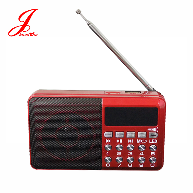 usb charge flashlight mini portable digital radio receiver